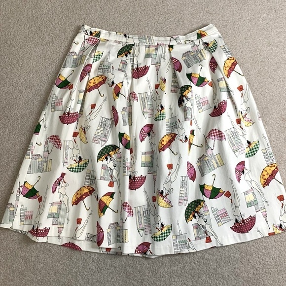 Vintage Ixia Umbrella Skirt Women Medium to Large Cotton Blend Made in USA - Picture 1 of 7